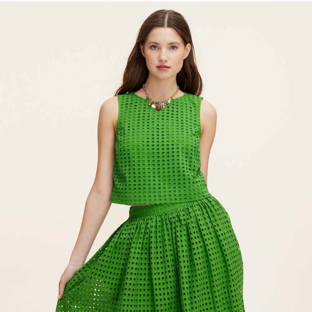 Kate Spade ♠️ for Target Green Eyelet Women's Skirt and top